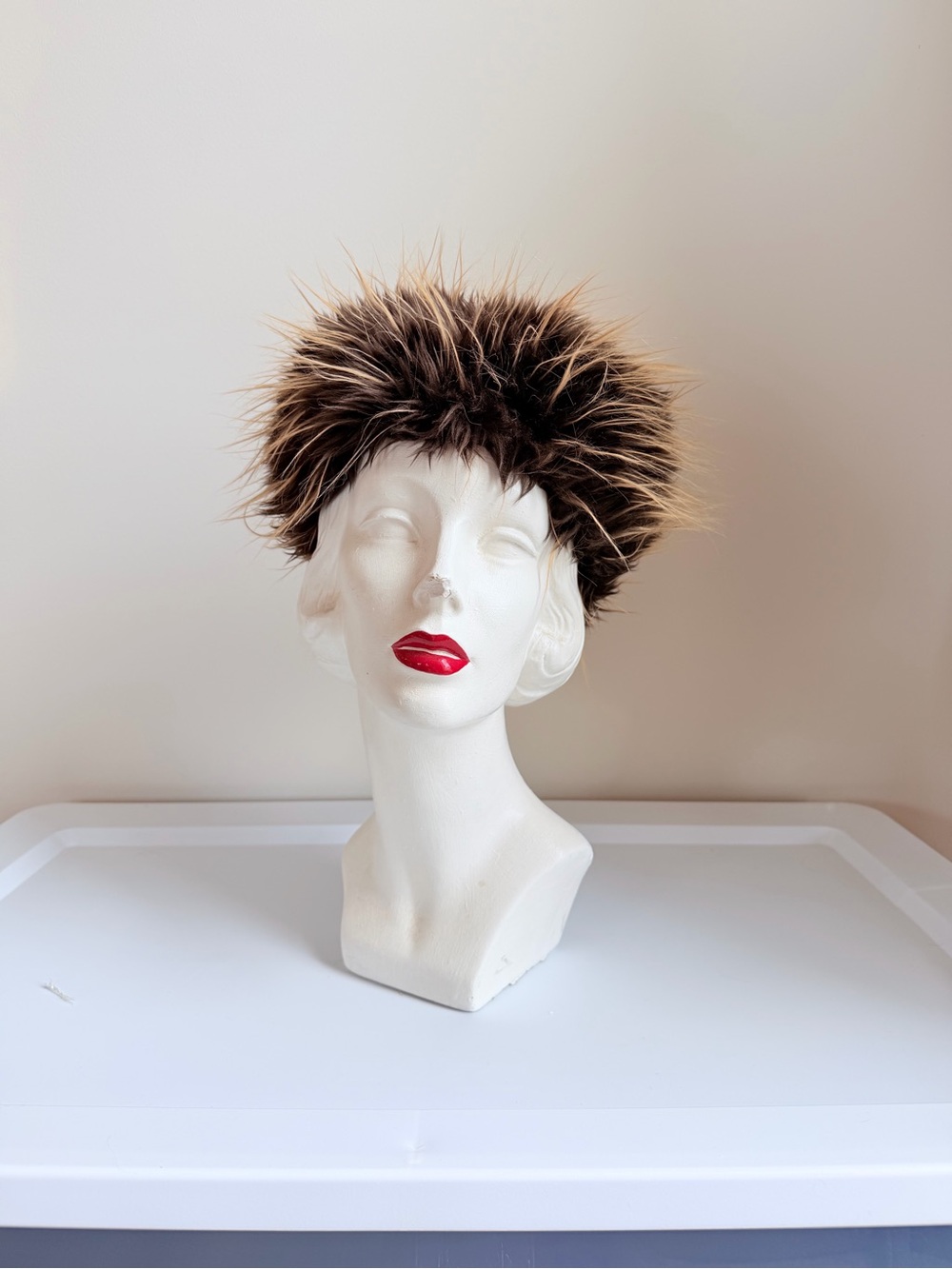 Luxurious Russian Style Faux Fur Brown Fur Hat - Women Hair Accessory